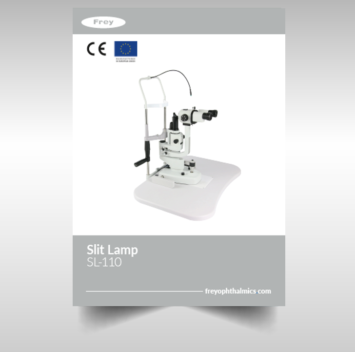 SL-110 digital LED slit lamp brochure with technical specification